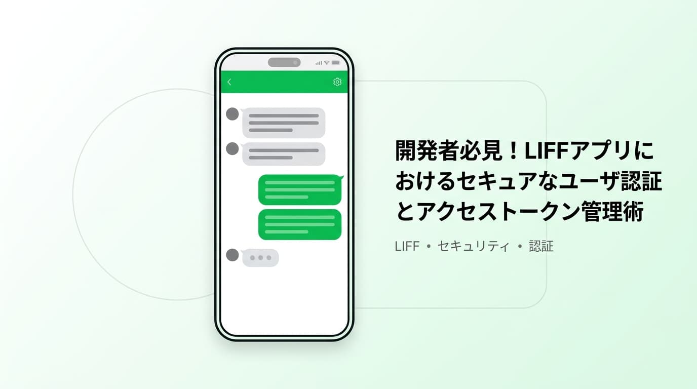 開発者必見!LIFFアプリにおけるセキュアなユーザー認証とアクセストークン管理術